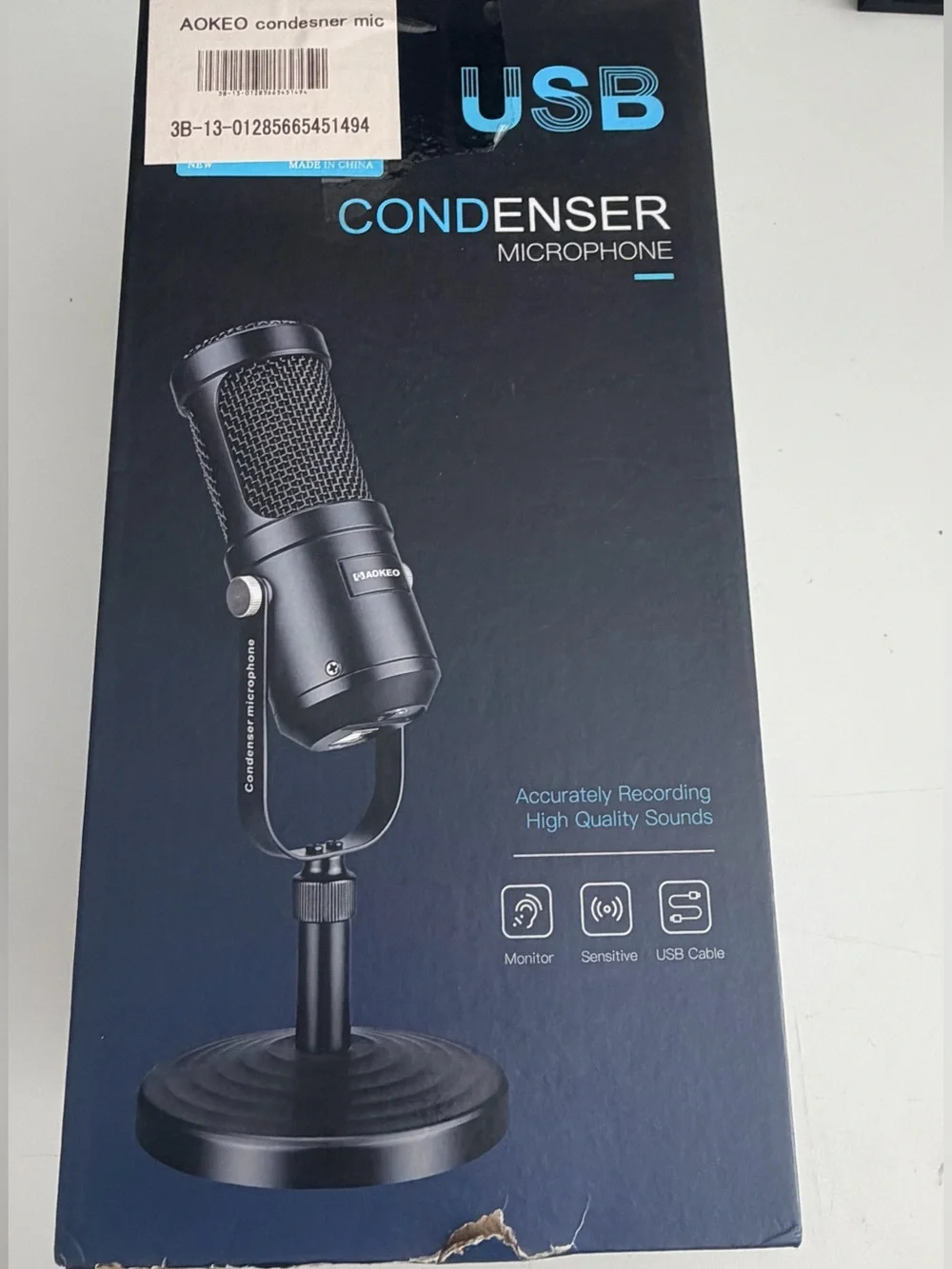 Aokeo AK 60 USB Condenser Microphone - Black